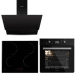 KUMTEL Siyah Indüksiyon Ocaklı Ankastre Set