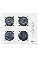 KUMTEL Dizayn Beyaz Cam Ankastre Set DA6-830+B66-S2+KO-40TAHDF - Görsel 3