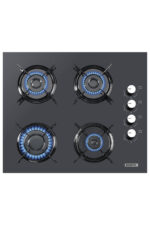 KUMTEL Kristal Antrasit Gri  Cam Ankastre Set - Görsel 3