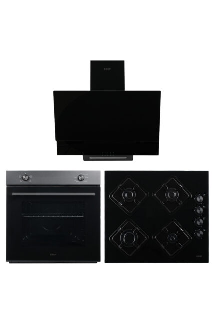 Exep Line Siyah 3 Lü Ankastre Set (ed401-eo320-ef200)