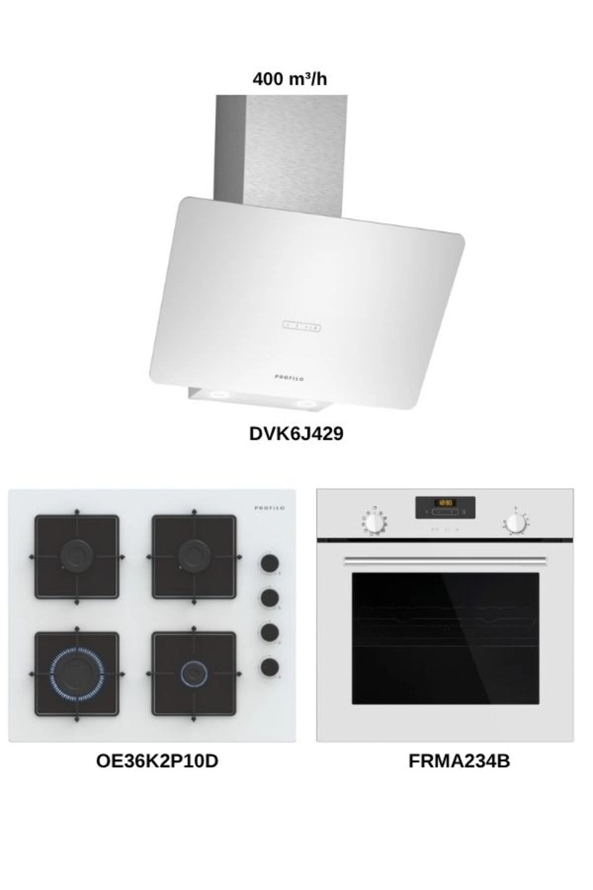 1_org_zoom-1207.jpg Profilo Beyaz Cam Ankastre Set (FRMA234B - DVK6J429 - OE36K2P10D) - Görsel 1