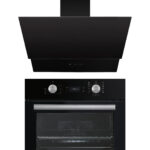 KUMTEL Digital Plus 15 Programlı 2'li Siyah Ankastre Set (Fırın-Davlumbaz)