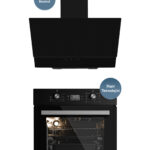 KUMTEL Siyah 2'li Set Ankastre