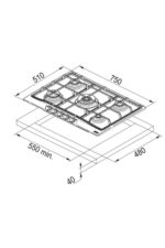 Franke Fco 70 Oa/cm 65 M Oa/fch 755 4g Tc Oa C Avena Set - Görsel 3