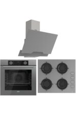 Ferre Fryart Serisi Hava Fritözü Özellikli Ankastre Set - Gri