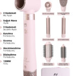 PiranTech Ks-611 Airbreeze 6 Başlıklı Saç Şekillendirme Ve Kurutma Seti - Bukle, Hacim, Hızlı Kurutma