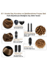 womidi Pro 8in1 Multi-styler Hava Üflemeli Saç Şekillendirici ve Kurutma Seti İyonizer Teknoloji - Görsel 2