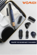 womidi Pro 8in1 Multi-styler Hava Üflemeli Saç Şekillendirici ve Kurutma Seti İyonizer Teknoloji - Görsel 3