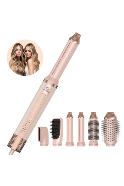 YUES 6’sı 1 Arada Air Styler Saç Şekillendirici | Otomatik Bukle + Fön + Düzleştirme Negatif İyon