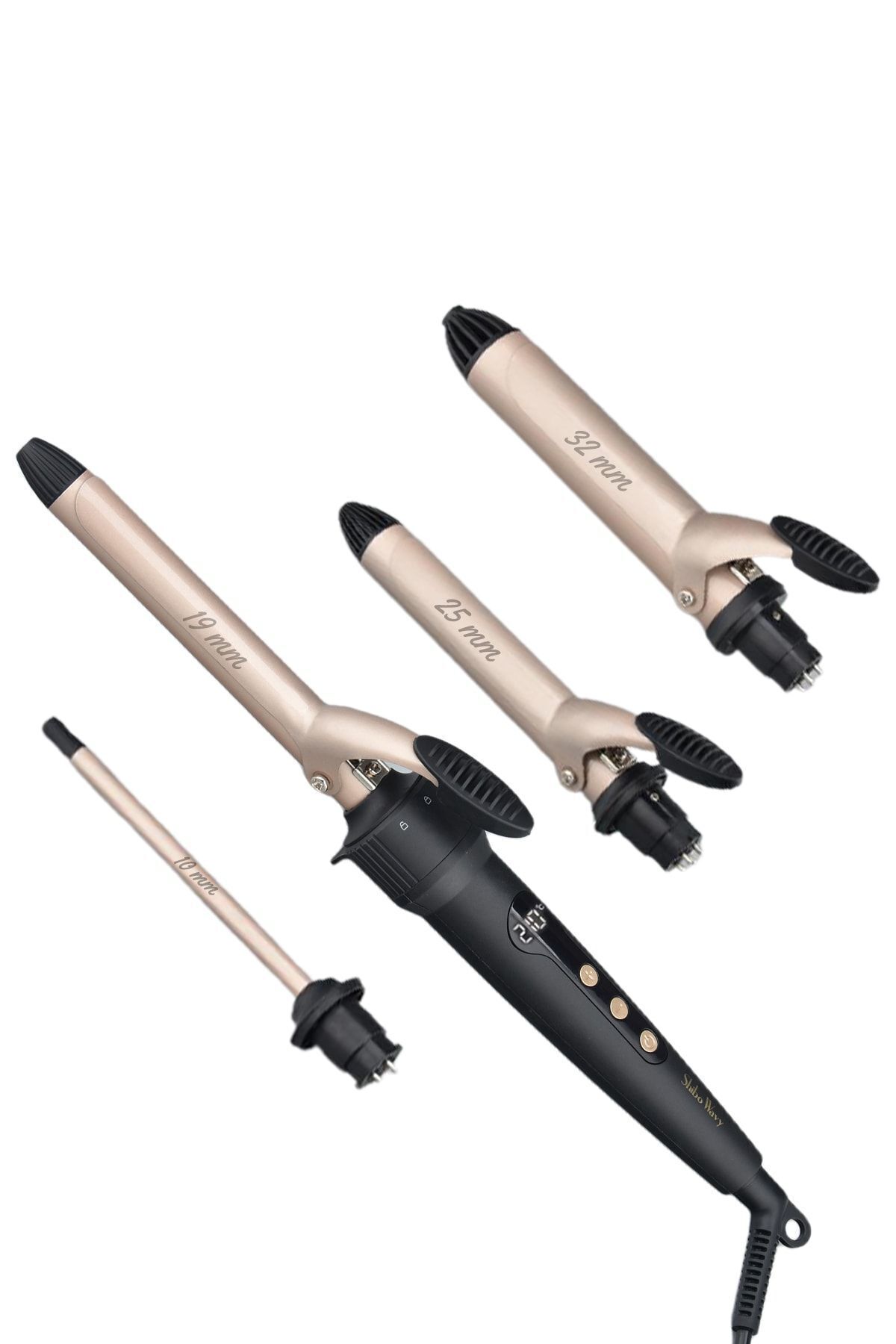 1_org_zoom-1292.jpg Shibowavy Saç Maşası 5 Parça 4 Başlıklı Set ( 10mm 19mm 25mm 32mm ) - Görsel 1