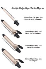 Shibowavy Saç Maşası 5 Parça 4 Başlıklı Set ( 10mm 19mm 25mm 32mm ) - Görsel 3