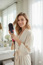 ONE STEP Tek Adımda Hızlı Fön Etkisi | Oval Fırça Saç Şekillendirici Düzleştirici Fön Tarağı 220 Derece - Görsel 2