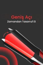 DEMPOWER Dp-08 Seramik Kaplı Kırmızı Detay Saç Düzleştirici - Görsel 3