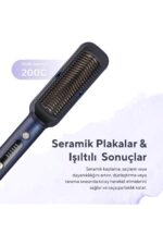 KUMTEL Seramik Saç Düzleştici Fırça HHSB-01 - Görsel 2