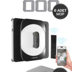 Xenon Smart Cam Silme Robotu ve 6 Adet Mop | Elo Serisi, Kumandalı, 3 Modlu, Mobil Kontrollü Set (B02878600003)