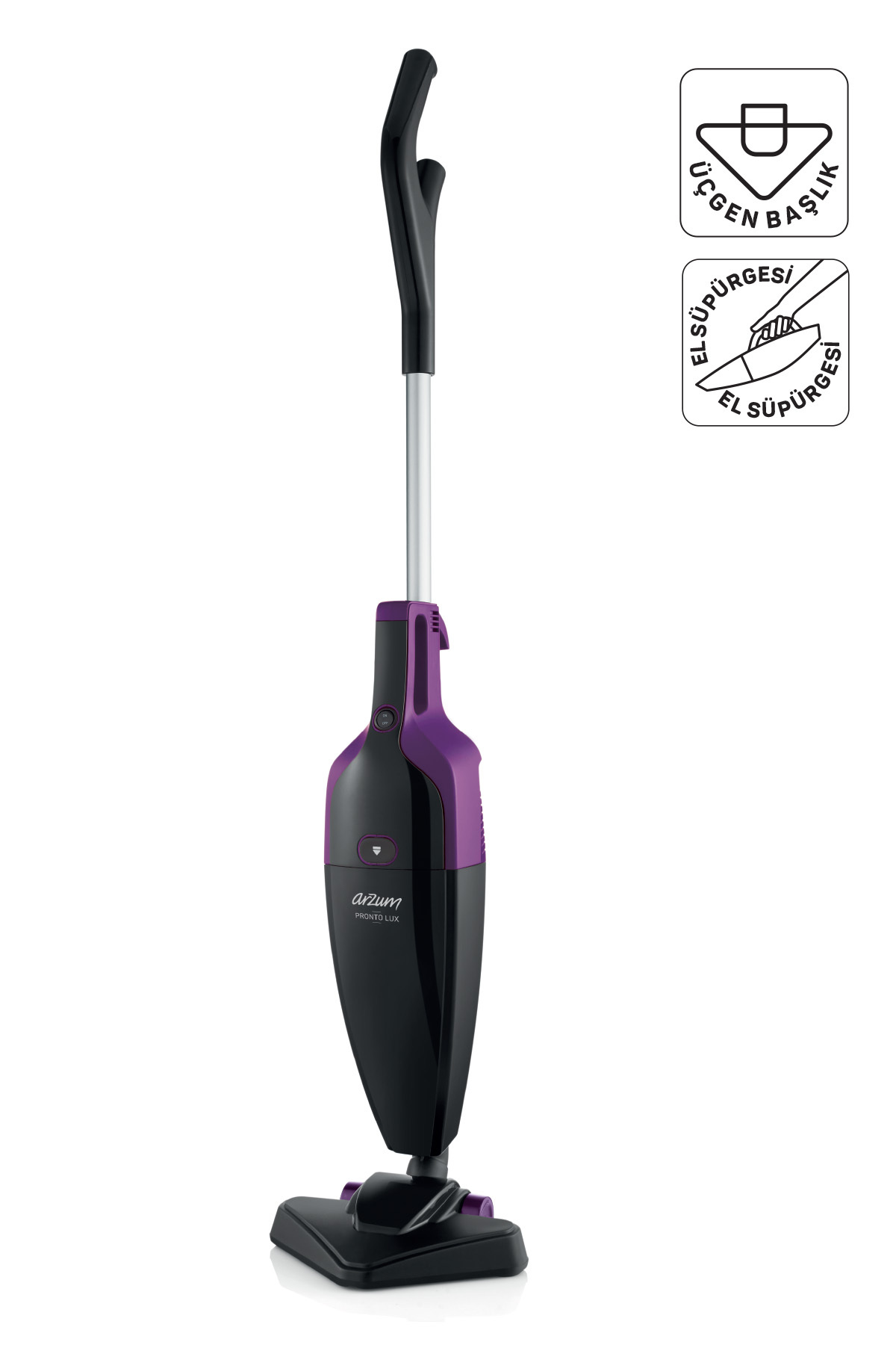 1_org_zoom-569.jpg Arzum Pronto Lux 2‘si 1 Arada Dikey Elektrikli Süpürge 800W Mürdüm - AR4075 - Görsel 1