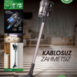 Kiwi Kvc-4040 Kablosuz Dikey Süpürge Gri