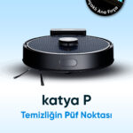 Şımart katya P Akıllı Robot Süpürge Kıl Kesici Bıçaklı Ana Fırça 8000Pa Emiş Gücü