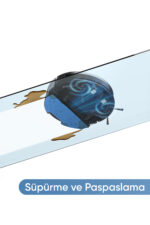 Şımart Teknoloji Katya Z Akıllı Robot Süpürge 2’si 1 Arada Islak Mop Ve Yüksek Emiş Gücü - Görsel 3