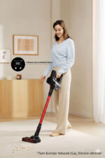 ROBO HIKİNG Serisi Şarjlı Dikey Süpürge Siyah