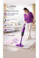 Lush Dik süpürge 2 ın 1 döner başlıklı (KOLTUK ALTLARI İÇİN) 2 katmanlı hepa filtreli luna