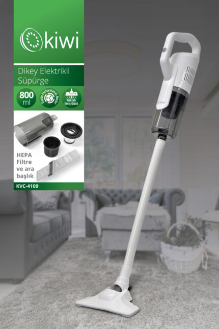 Kiwi Kvc-4109 2'si 1 Arada El Tipi ve Dikey Elektrikli Süpürge 600W & 5m Güç Kablosu