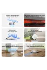 Xiaomi Robot Vacuum H40 Akıllı Robot Süpürge + Mop 10000pa (Xiaomi Türkiye Garantili) - Görsel 2