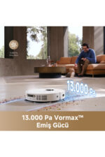 Dreame L40 Ultra CE Robot Süpürge Beyaz, 13.000pa Emiş Gücü, Özel Halı Temizliği Stratejisi Gücü - Görsel 2