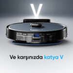 Şımart katya V Akıllı Robot Süpürge 10000Pa Güçlü Emiş Gücü 6400mAh Yüksek Batarya