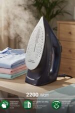 Kiwi KSI-6344 Buharlı Ütü | 2200 Watt, Seramik Taban, 90g Şok Buhar, 220ml Su Haznesi - Görsel 2