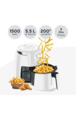 KUMTEL Beyaz XL Fastfryer (Yağsız Fritöz Airfryer) HAF-01 - Görsel 2