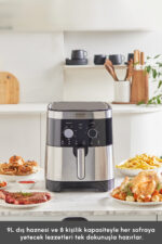 Karaca Gourmet 9 Litre Ekstra Büyük Hacim 8 Kişilik Airfryer - Görsel 3