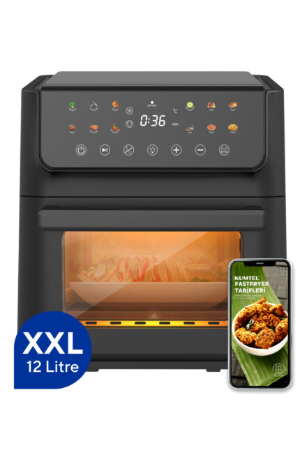 KUMTEL XXL 12 Litre Fastfryer (Yağsız Fritöz Airfryer ) HAF-10