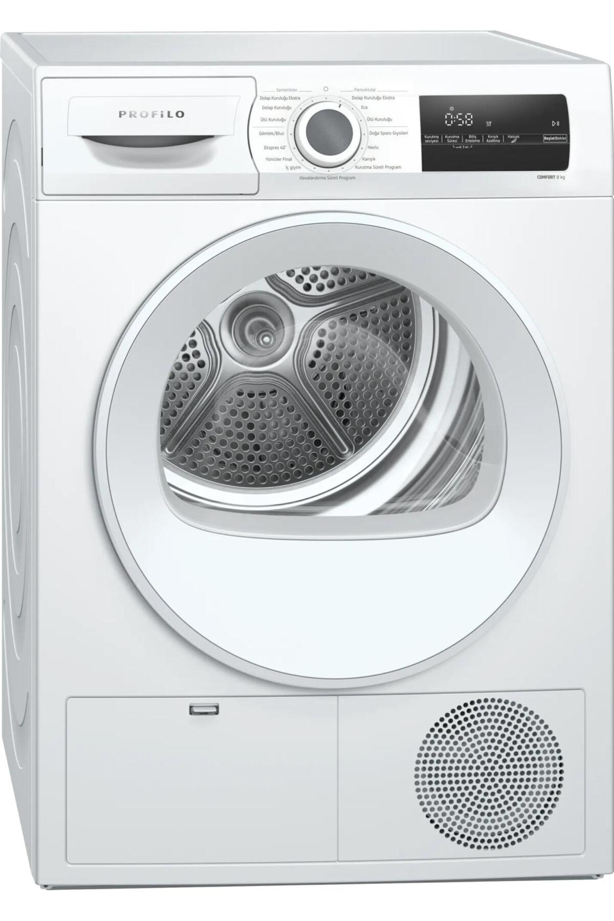 1_org_zoom-847.jpg Profilo KM8612HTR A++ ISI POMPALI KURUTMA MAKİNESİ - Görsel 1