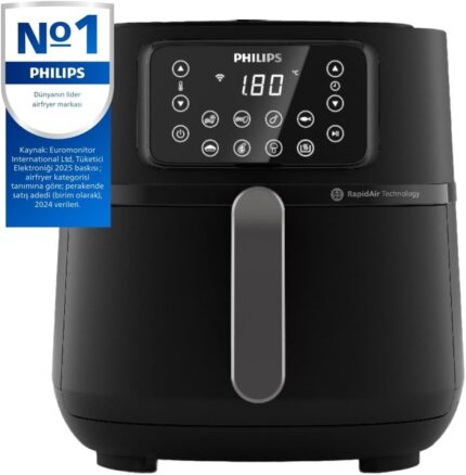 Philips HD9285/96 Connected 5000 Serisi 7.2 lt Siyah Airfrey