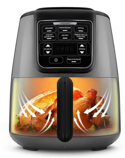 Karaca Air Pro Cook Köz XL 4 lt Space Gray Black Airfryer
