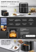 Xiaomi Mi Upany XXL Plus 7 lt Siyah Airfryer - Görsel 7