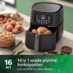 Philips HD9285/96 Connected 5000 Serisi 7.2 lt Siyah Airfrey - Görsel 5